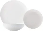 Maxwell & Williams White Basics Diamonds Dinner Set 12pce Gift Boxed