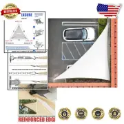 Durable Right Triangle Sun Shade Sail in White - Perfect for Weddings & Events