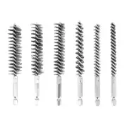 6 Pieces of Drilling Brushes, Twisted Wire Stainless Steel Cleaning Brushes6870