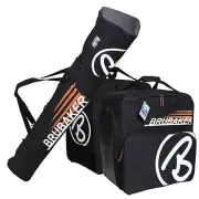 Black Orange Ski Bag Combo CHAMPION for Ski up to 190 cm Poles, Boots + Helmet