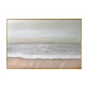 Sable Textured Coastal Canvas Wall Art Frame 100 x 150cm