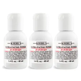 KIEHL'S 契爾氏 冰河保濕機能水(40ml)X3-國際航空版