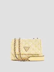 GUESS Yellow Giully Mini Crossbody Bag