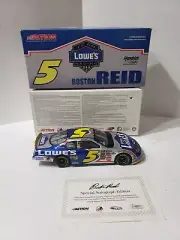 Boston Reid #5 Lowe's / Autographed 2005 1:24 Monte Carlo Car Action NASCAR NIB