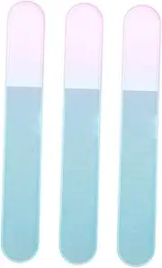 Happyyami 3pcs Glass Nail Files Reusable Glass Buffers Polishing Strips Professional Nail For Natural Nails Manicure Care Tools Reusable Fingernail Files For Salon Use
