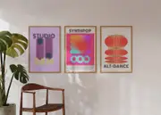 [Namly Design] Poster - Retro Music Vibes / Set of 3
