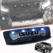 Front Matte Black Grille White LED Fits Isuzu D-max Pickup UTE 2016 2017 2018 (for: Isuzu)