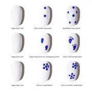 5 Pcs/Set Nail Art Dotting Tools Double Sided With Colorful Pen Handle