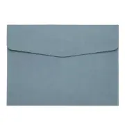 PU Leather A4 File Folder, Document Holder Filing Organizer Style 4, Blue