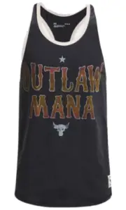 Under Armour Project Rock Tank Top Mens Warrior Mana Training Grey Large XL 2XL