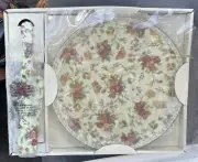 Royal Albert Dessert Platter Spring Roses 11’ New In Box