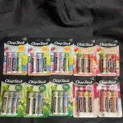 10 Packs of 3: Chapstick Mint Favorites, IceCream Collection, Vacation, Strawber