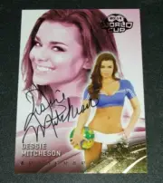 2014 Benchwarmer DESSIE MITCHESON World Cup Soccer #86 Black Ink Auto PLAYBOY