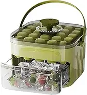 Ice Trays for Freezer with Lid - 25-Grid Block Maker Mold for Freezer with Shovel | Food-Grade Kitchen Gadget to Chill Beverage Cold Drinks Cocktails Tequila Vodka