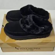 Koolaburra By Ugg Women's Tizzey Black Slippers Size US 9 Slip On Comfort NIB