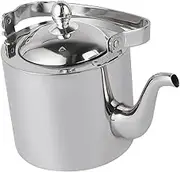 PRETYZOOM Stainless Steel Tea Kettle with Removable Infuser Teapot for Stovetop Use for Loose Leaf and Blooming Tea for Home and Office