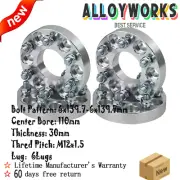 4X 30mm 6Studs 6x139.7 Wheel Spacers For Toyota LandCruiser Patrol/Hilux 4WD.