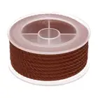 Nylon Thread Twine Beading Cord, 10.5ft Bracelets String Cord Rope, Light Brown
