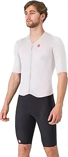 [CASTELLI] Men’s Sanremo 3 Suit Short Sleeve, Cycling Race Swim Bike Run, Aerodynamic Triathlon Suit with Tri Seat Pad