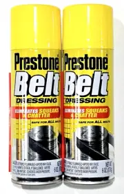 (2 Ct) Prestone Belt Dressing Eliminates Squeaks & Chatter Safe For All Belts 6o