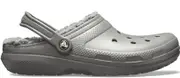 Crocs Classic Lined Clog; Slate Grey/Smoke, W6/M4