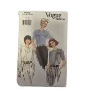 Vogue Patterns 9288 Misses Loose-Fitting Blouse Pattern Sizes 18-20-22