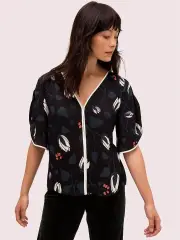 deco bloom crepe blouse