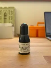 Tsukineko Memento Fade Resistant Dye Ink Refill 15mL, 900 Tuxedo Black