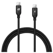 Momax 100W USB-C Cable - 1.2m - Black PD Fast Charging - E-Marker Chip - Braided - Samsung Super Fast Charging [DC19D]