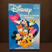 32 HALLMARK Disney MICKEY FRIENDS new Valentines Cards + LARGE TEACHER CARD NOS