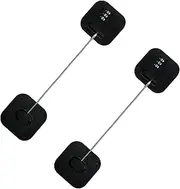 2PCS Home Fridge Locks - Adhesive Safety Combo for Child Proofing - No Drill Baby Cabinet Locks, Toddler Proof with Combination, No Keys Needed