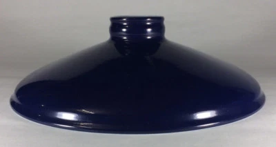2.25 X 10 Blue Porcelain Industrial Style Metal Cone Lamp Light Shade Pendant