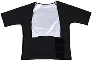[WOFASHPURET] 1pc Perspiration Sweat Suit Compression Shirts Workout Vest Workout Tanks Shirt Tank Top Trainer Vest for Women Nylon Tummy Control Women's Sweatshirt Black