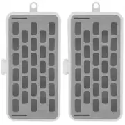 Set of 2 Plastic Bobbin Storage Boxes - Sewing Craft Plastic Case Storage Box...