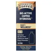 2 X Sovereign Silver, Bio-Active Copper Hydrosol, 10 PPM, 16 fl oz (473 ml)