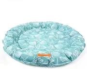 Premium Pet Cooling Mat with Thick Cooling Gel and Supportive Edges - Self-Cooling for Dogs, Cats,Comfortable and Refreshing Bed for Hot Summer Days,Non-Toxic and Durable - Green 86cm