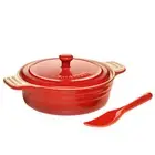 NEW Chasseur La Cuisson Camembert Baker & Cheese Spreader Red