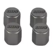 ✅ Silver Anodized BBS Tire Valve Cap Set FREE SHIPPING ✅