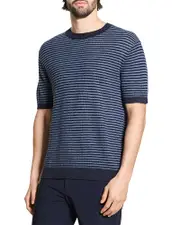 Theory Stripe Linen Tee
