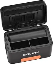 PS-G10 Portable Sports Camera Battery Fast Charging Case 5200mAh Wirel Dual Battery Charger with Type-C Port Repla ent for Hero 10 9 8 7 6 5 Black One Size