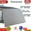 5 Sizes Caravan Privacy Screens 1.95m Roll Out Awning End Wall Side Sun Shade