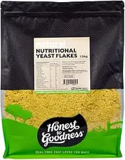 Honest to Goodness, Nutritional Yeast Flakes, 1.5kg - A Nutrient-Dense and Adaptable Ingredient. Popular Plant-Based Replacement for Cheese and Other Animal-derived Products.