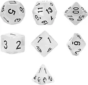 1 Set 7pcs Luminous Dice Dice Plastic
