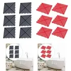 6Pcs Non Slip Splicing Mats Interlocking Floor Tiles for Yard Bar Bathroom