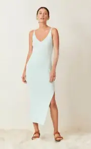 BNWT BEC & BRIDGE PEPPERMINT SANDY KNIT MIDI DRESS - SIZE 10 AU/6 US (RRP $260)