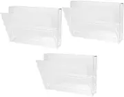3Pcs Retro Cassette Tape Storage Box Clear Plastic Organizer for Music Lovers Cassette Holder for Collectors for Crafts and DIY Projects