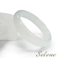 在飛比找momo購物網優惠-【Selene】冰透潤澤白玉髓手鐲