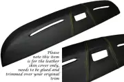 YELLOW STITCH FITS TRIUMPH SPITFIRE MK4 DASH DASHBOARD LEATHER SKIN COVER