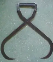 New USA one hand operation ice tongs logger logging log pick up tool spearing 2