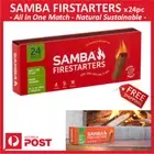 New Samba 24x Natural Firelighter Match Head Non-Toxic Odourless BBQ + Free Ship